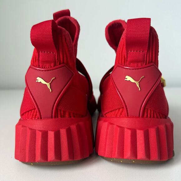 Puma Defy Varsity Mid Red Slip On Sneakers US 7.5 - Picture 5 of 13